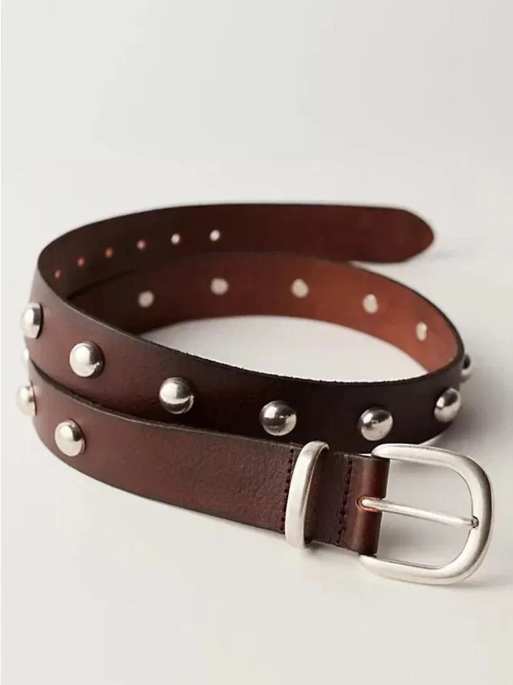 Free People Rhodes Stud Leather Belt